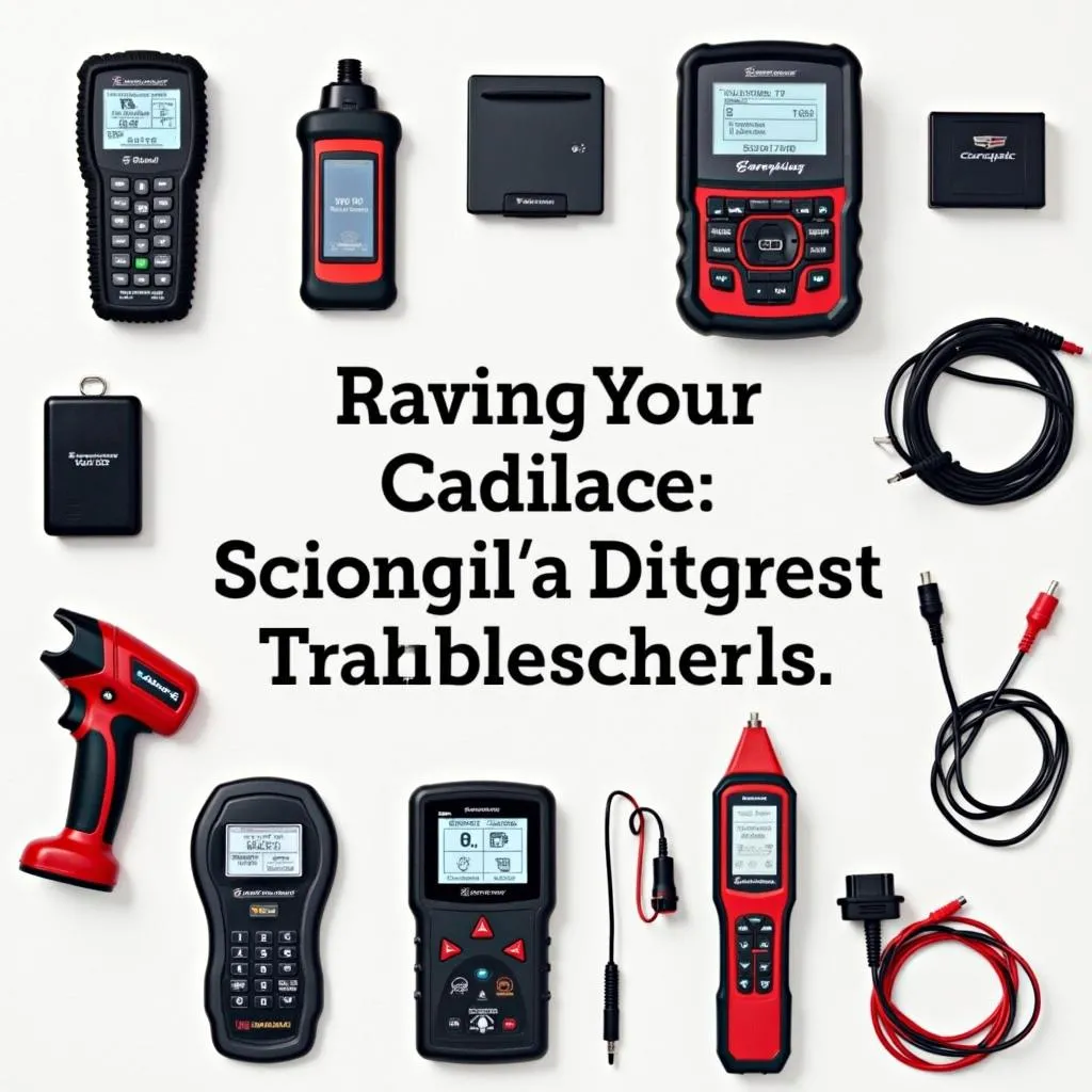 Assortment of car diagnostic tools