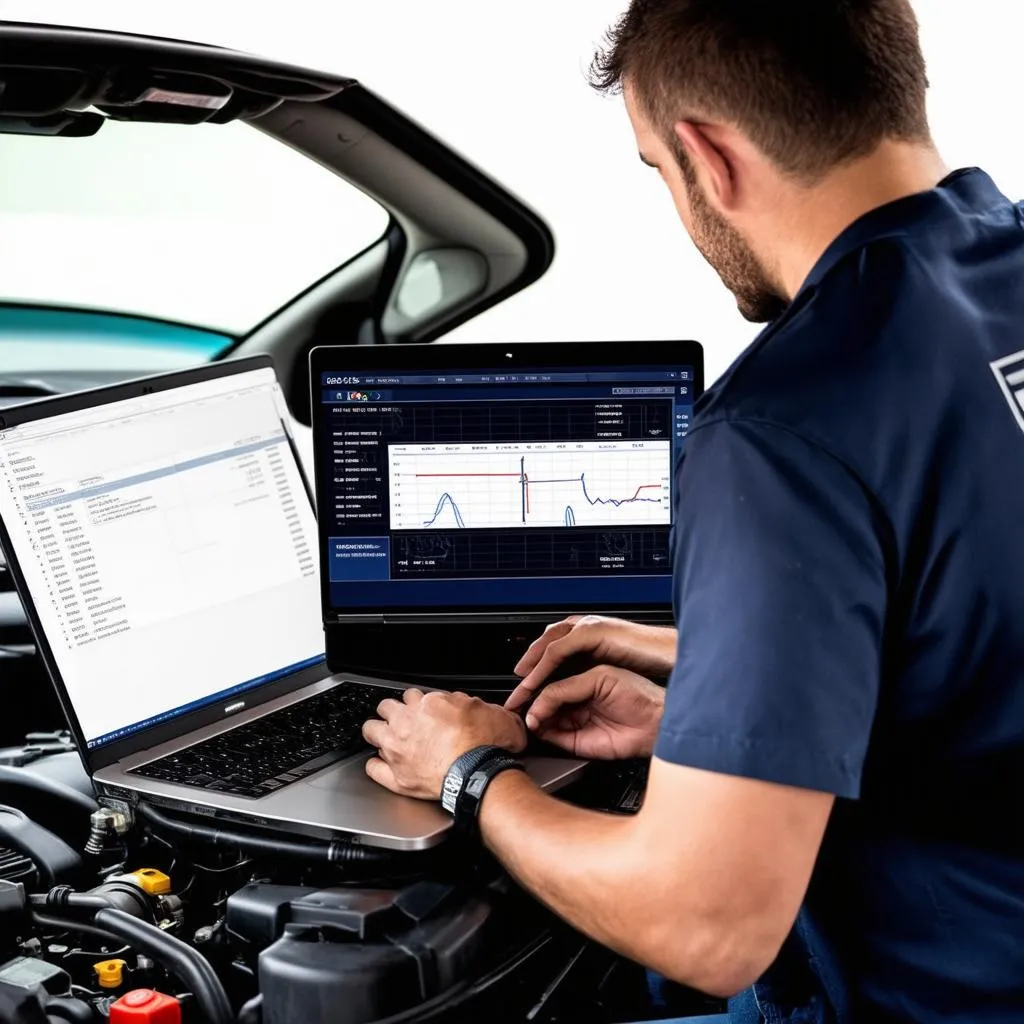 Car Diagnostics Laptop