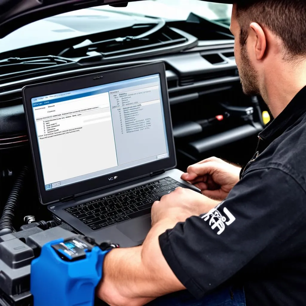 Car Diagnostics Laptop