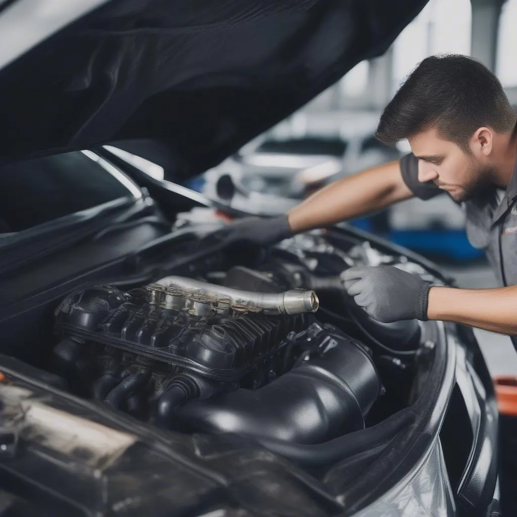 car engine inspection