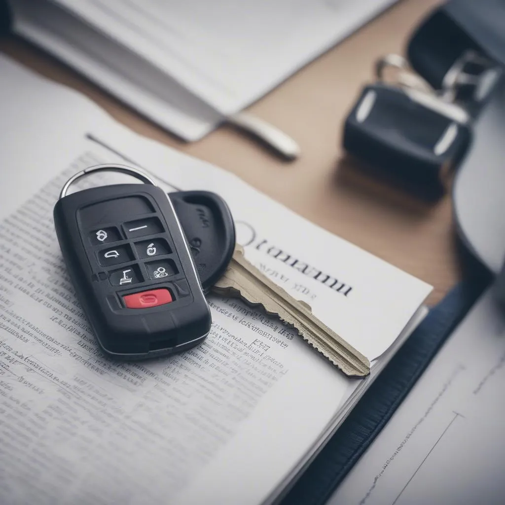 Car Key Fob and Manual