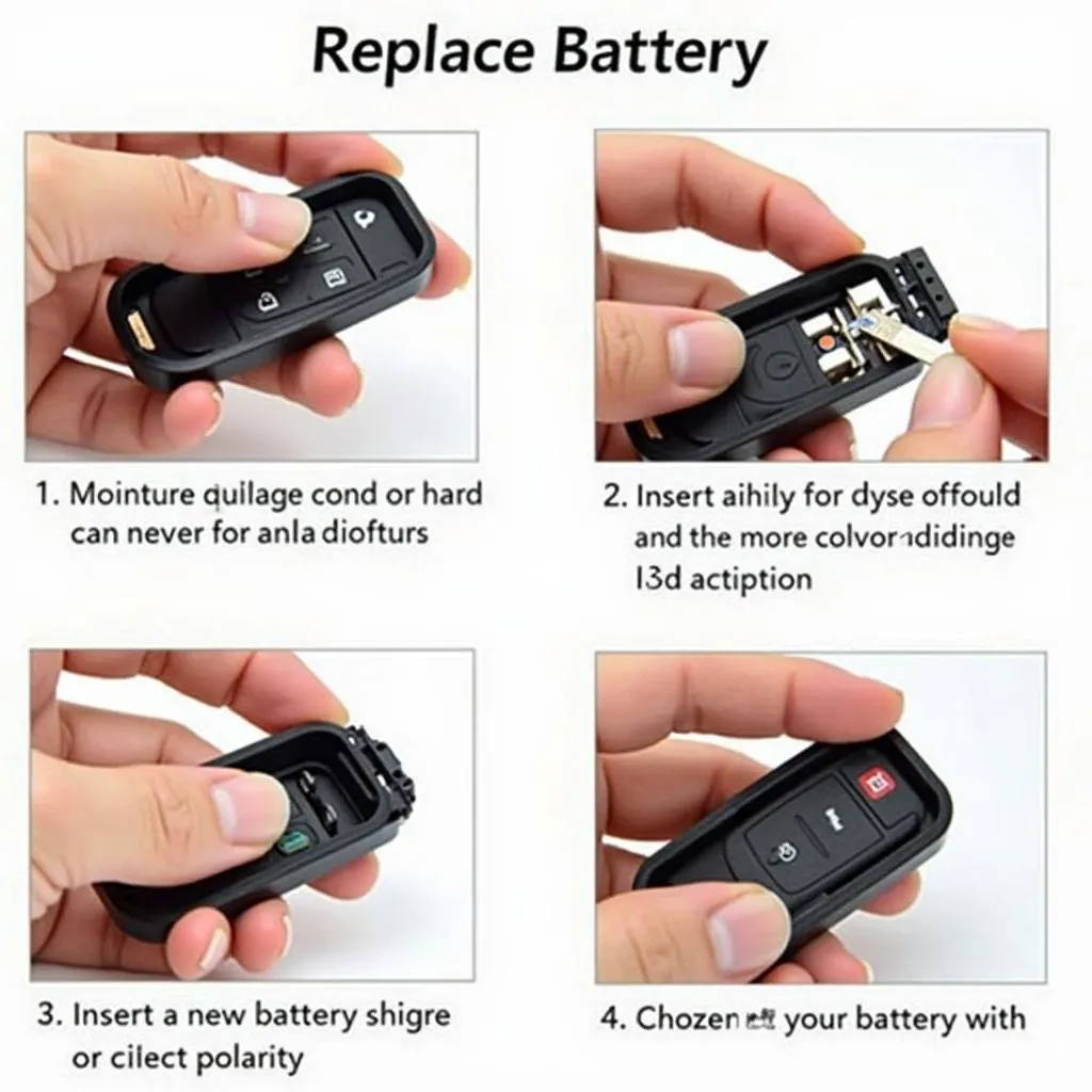 Replacing a car key fob battery