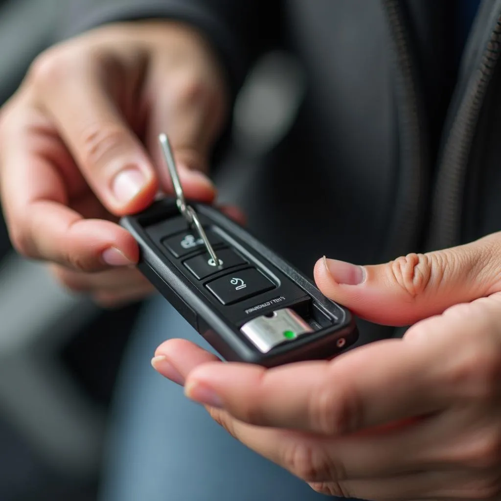 Replacing car key fob battery