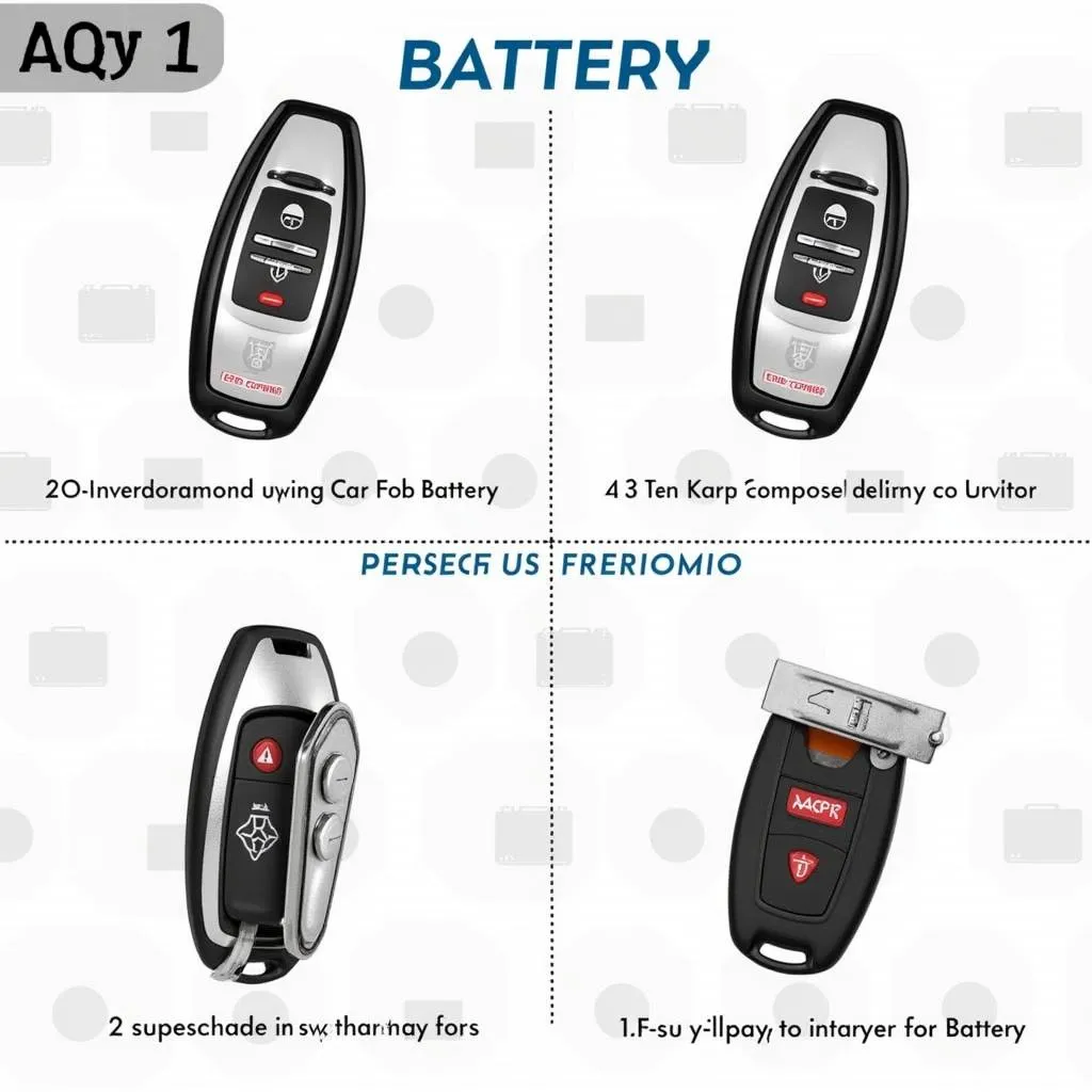 Replacing the battery in a car key fob