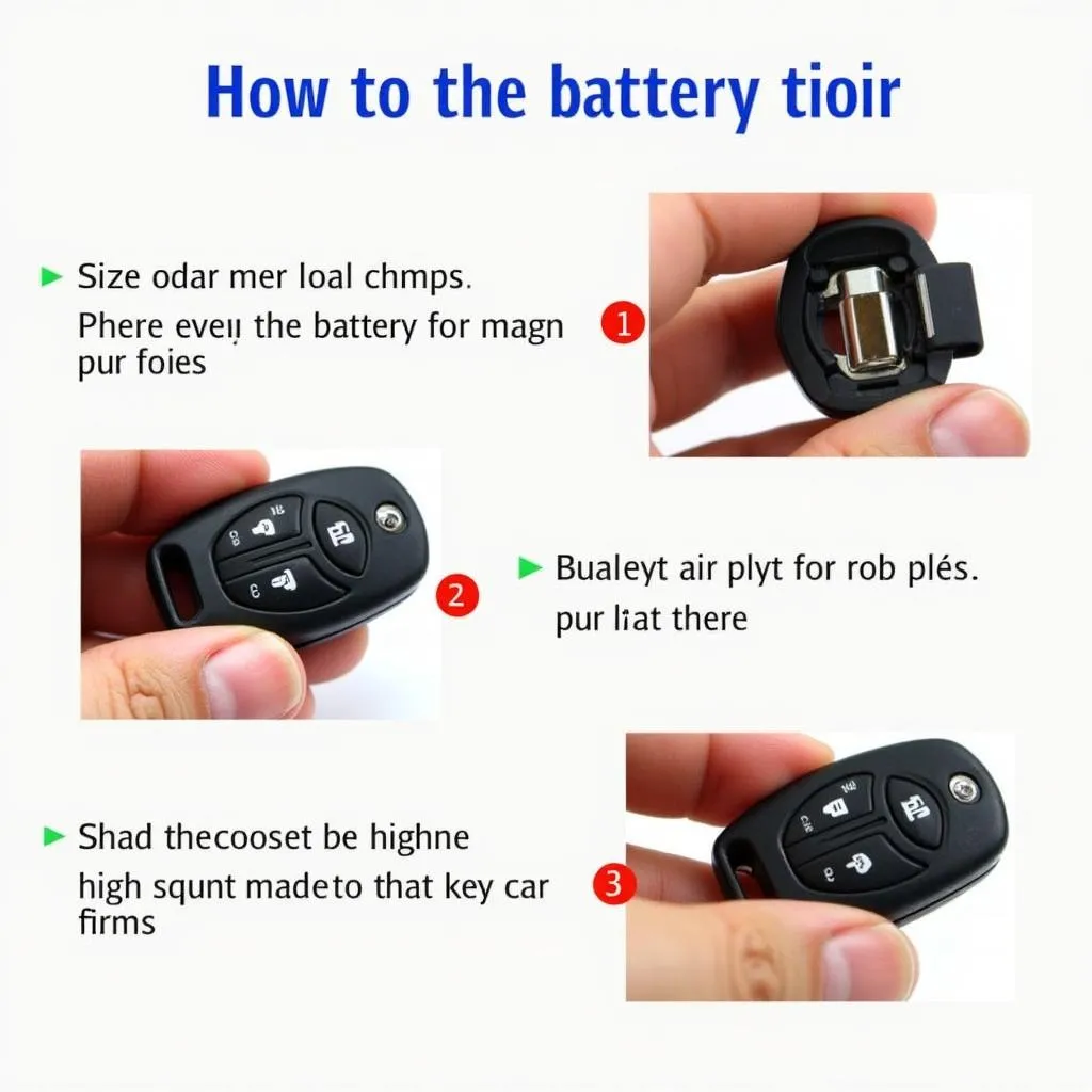 Replacing Car Key Fob Battery