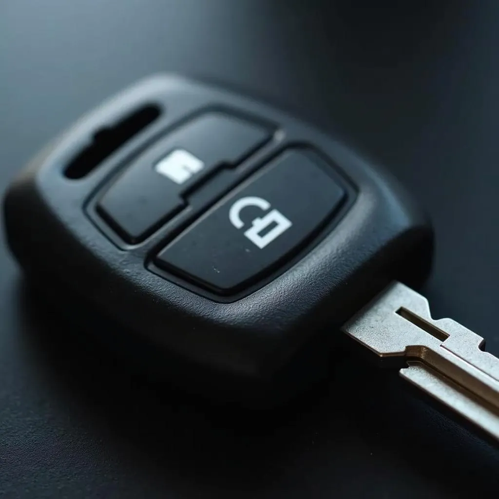 Car key with transponder chip