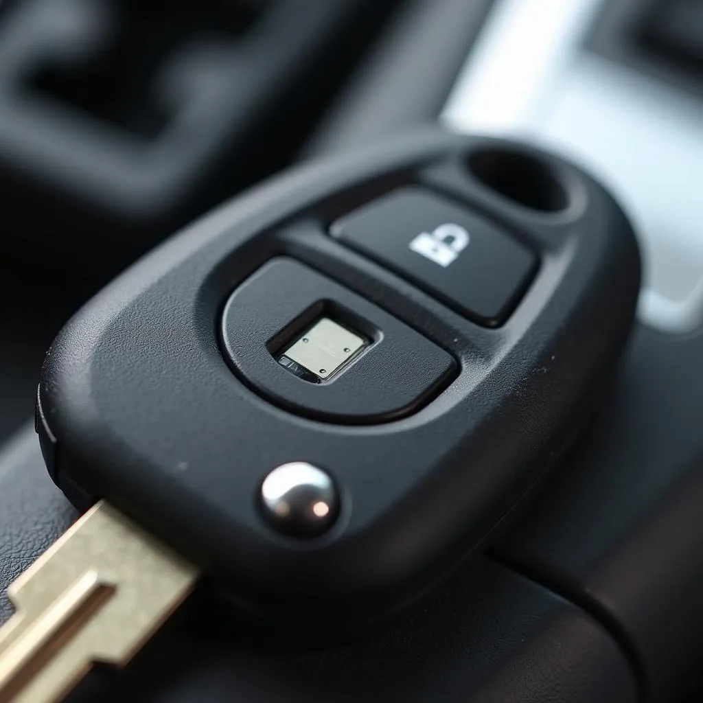 Car Key with Transponder Chip