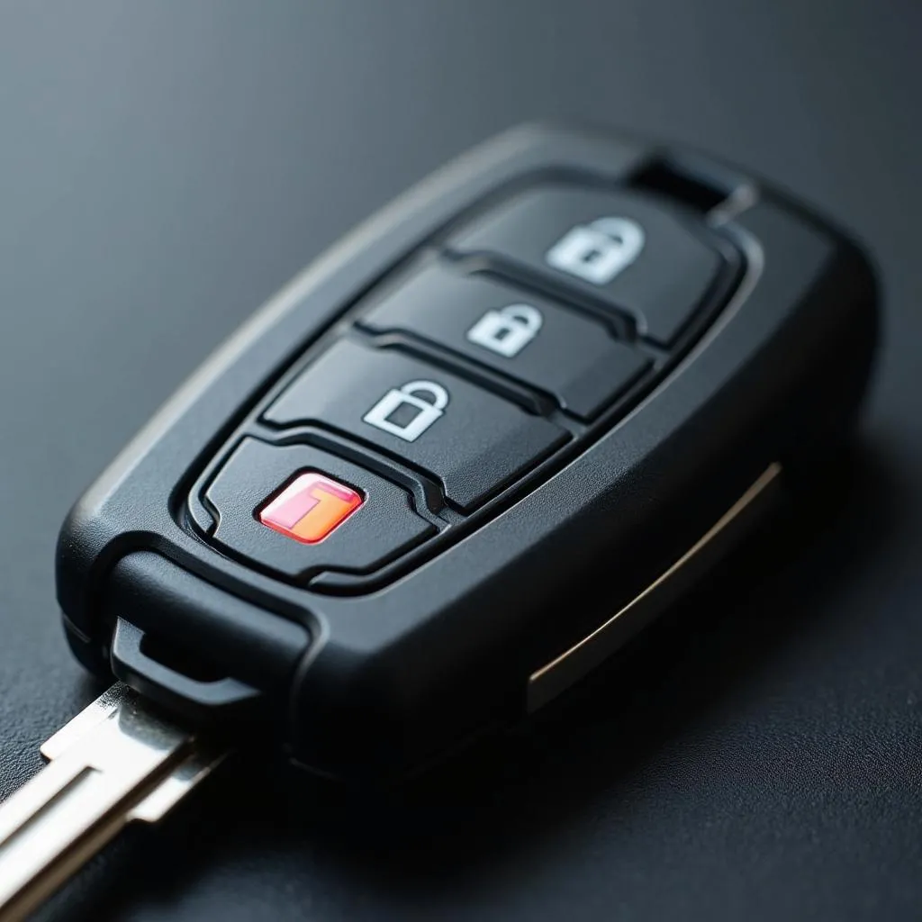 Car Key with Immobilizer Chip