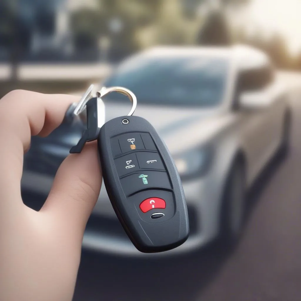 Car key with RFID chip