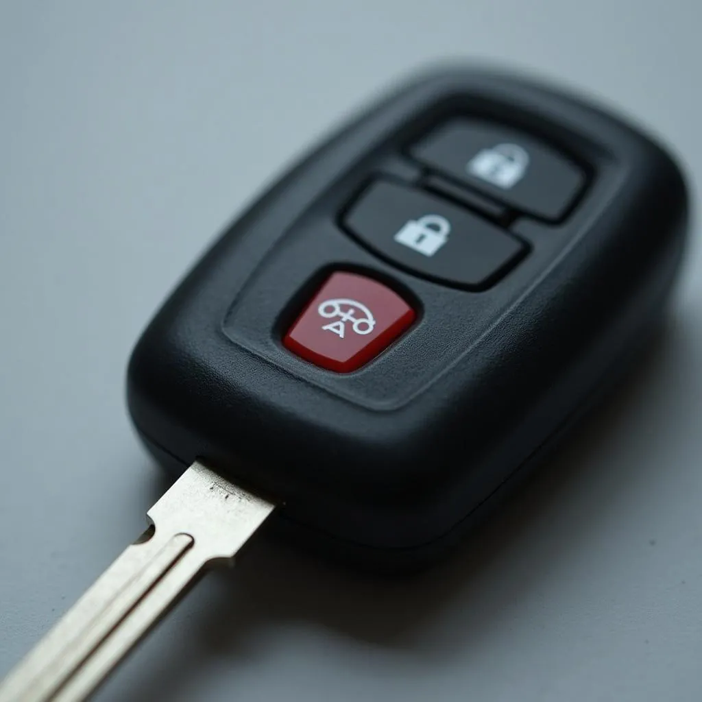 Car key with transponder chip