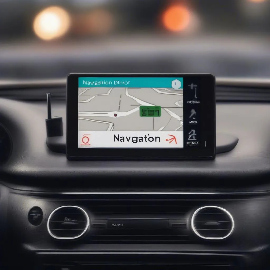 Car Navigation Error Message