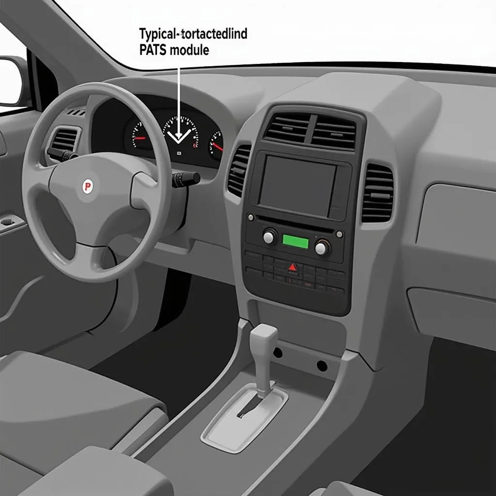 Location of PATS Module in a Car