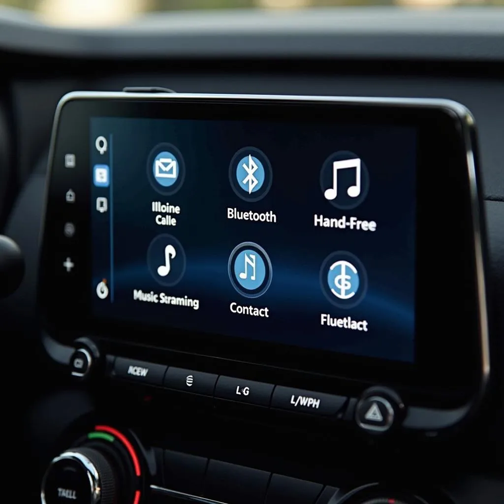 Car radio with Bluetooth features