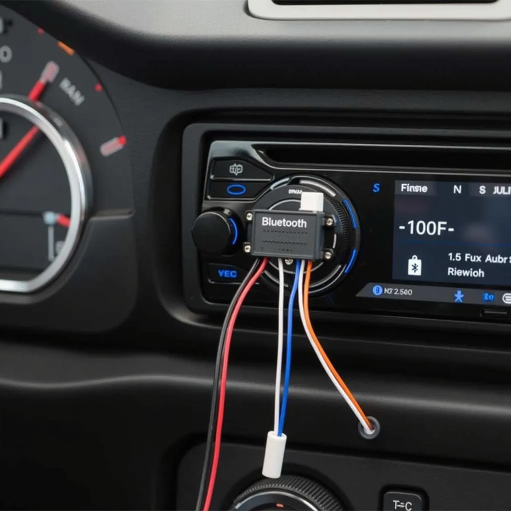 Car radio Bluetooth module with wiring harness