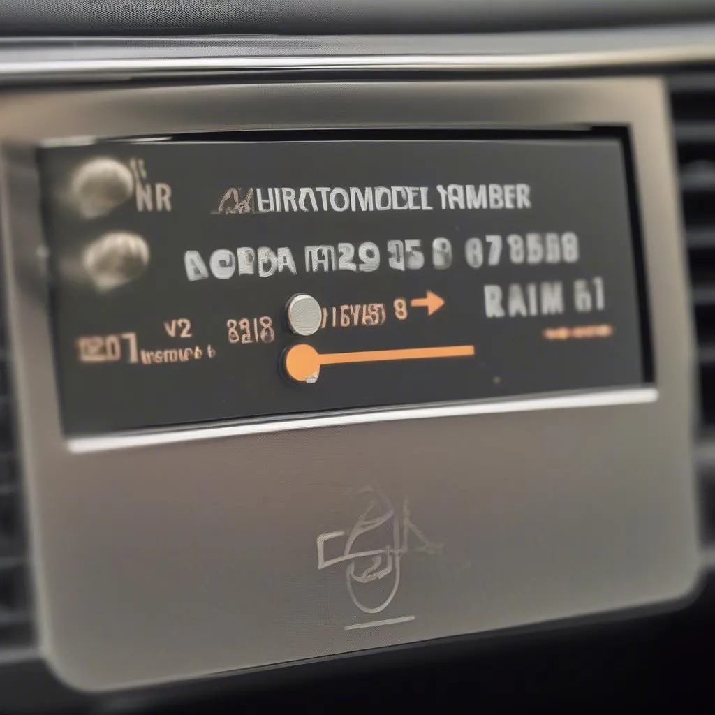 Car Radio Code Sticker