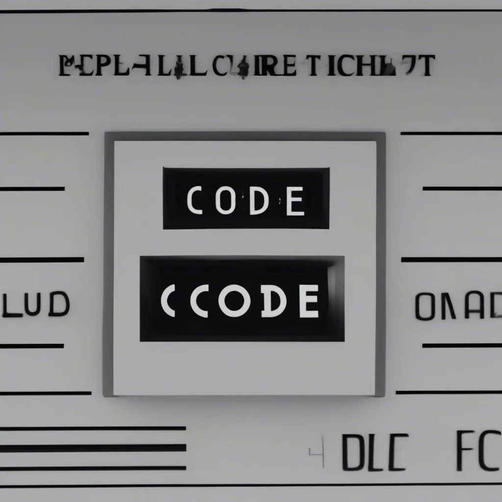 Car radio displaying &quot;CODE&quot;