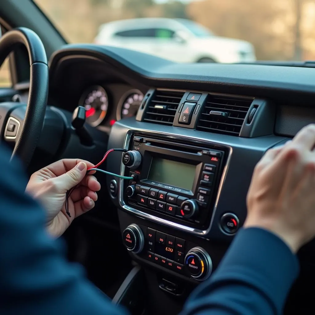 Car Radio Installation Process