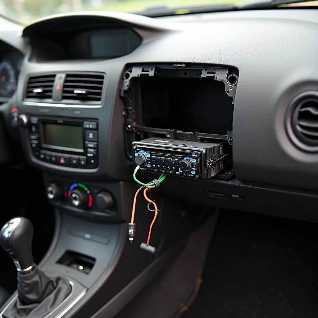 Car Radio Installation Process