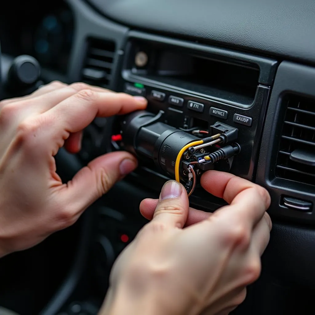 Car Radio Installation Process