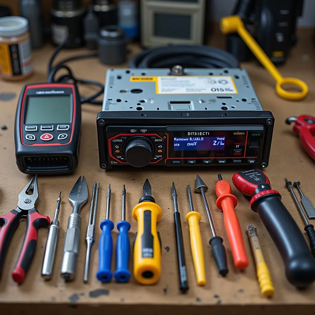 Tools for car radio repair