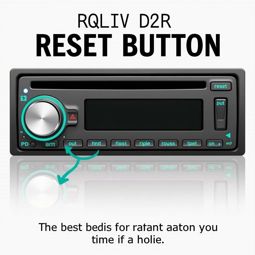 Car radio reset button