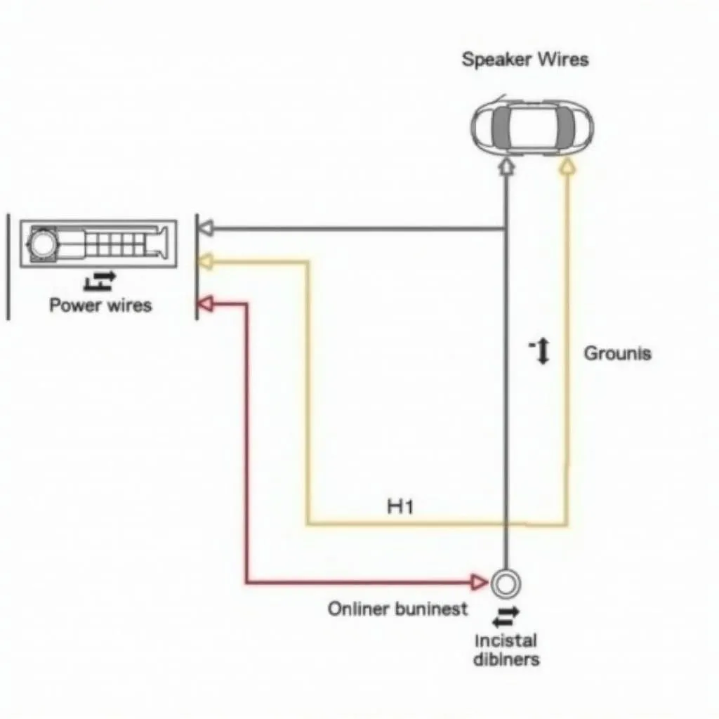 Example of a Car Radio Wiring Diagram