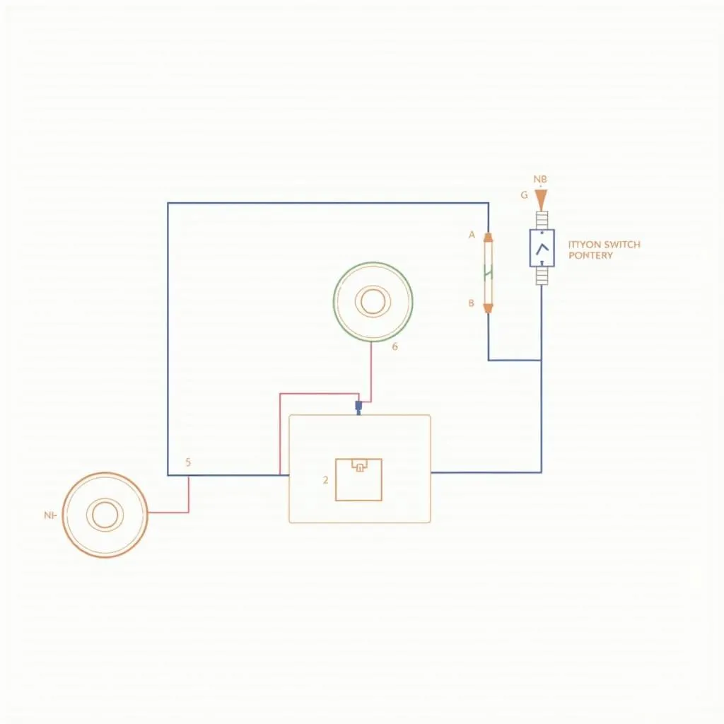 Example of a car radio wiring diagram