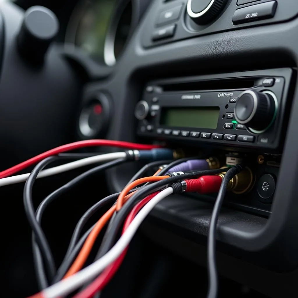 Car radio wiring harness