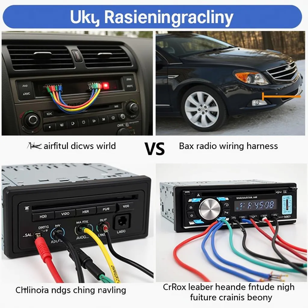 Connecting DAB radio wiring harnesses