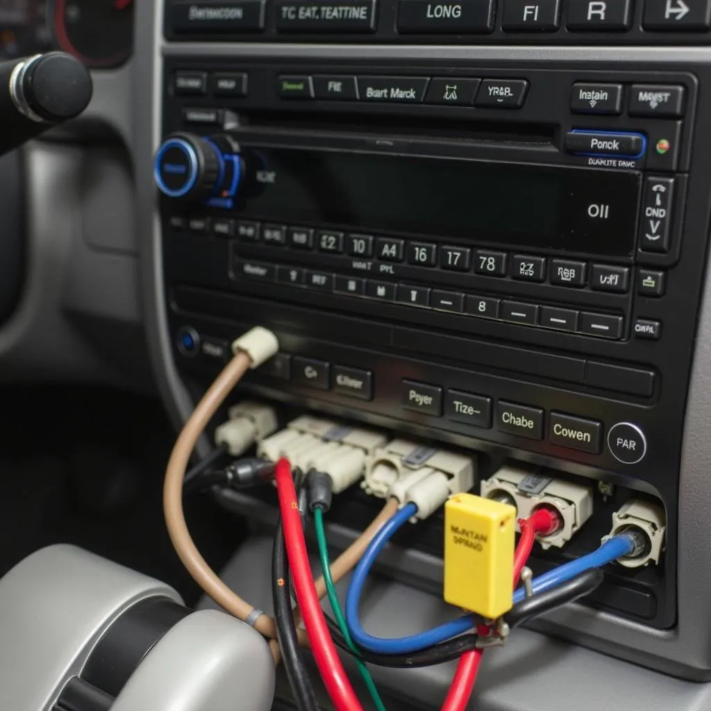 Car radio wiring harness