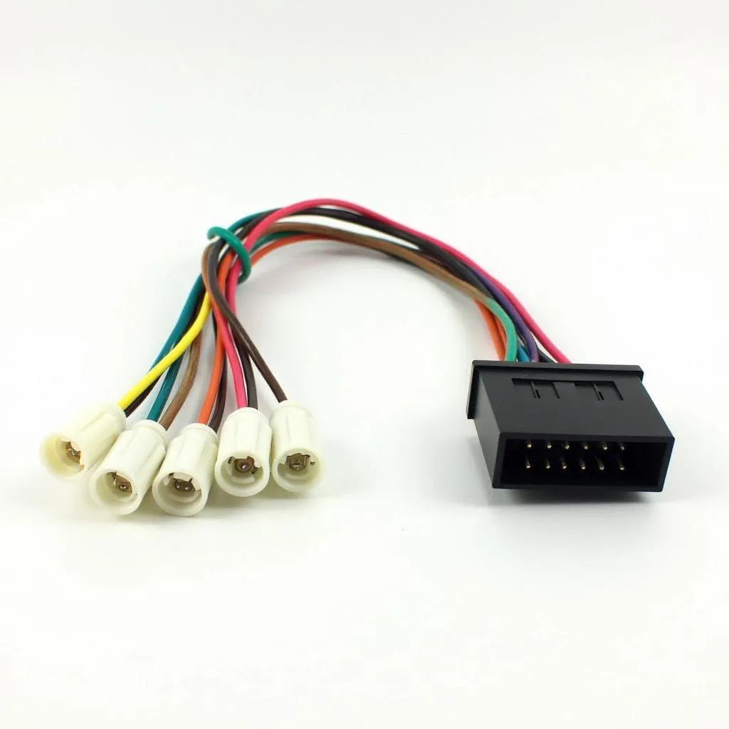 Car radio wiring harness adapter