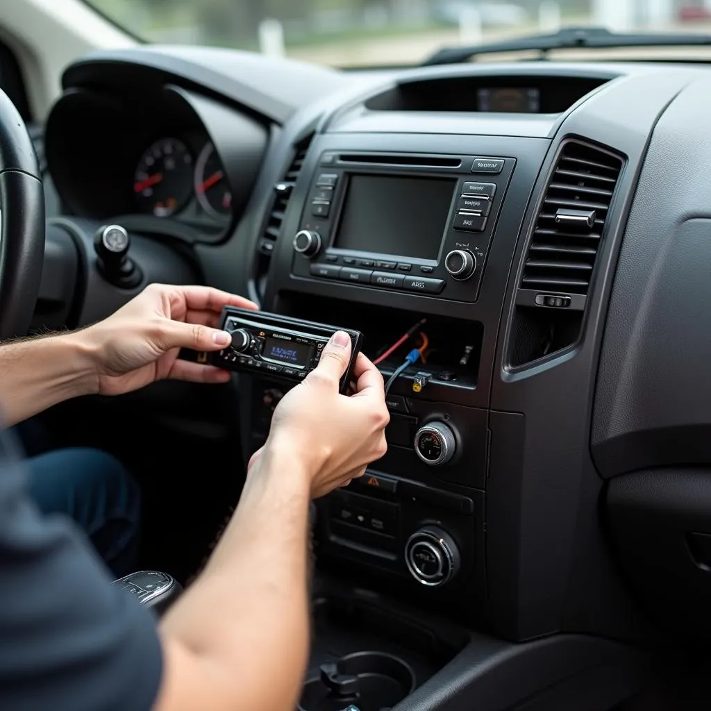 Installing a car stereo