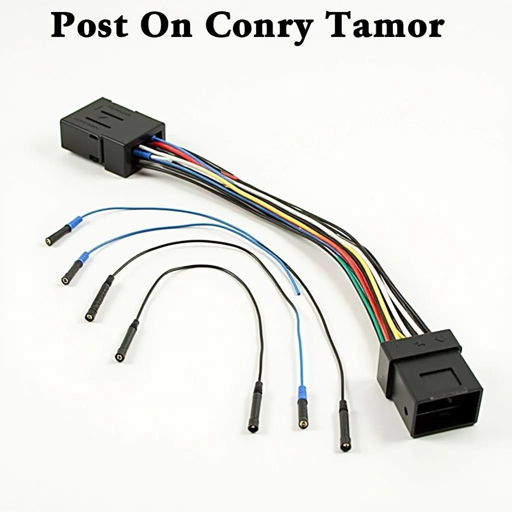 Car stereo wiring harness adapter for Toyota Camry