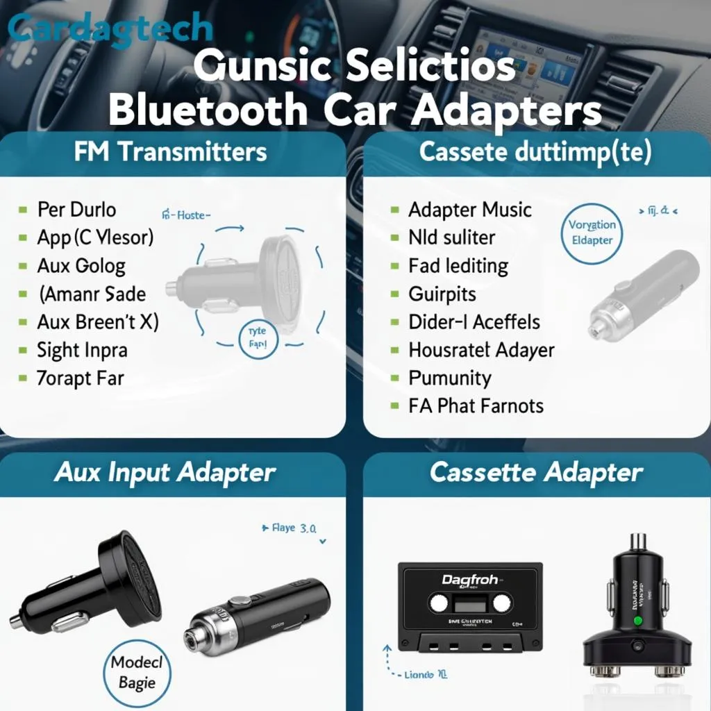 Cardiagtech's range of Bluetooth car adapters