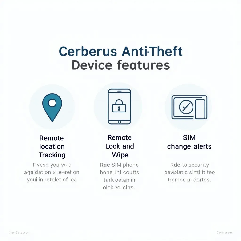 Cerberus Anti Theft features