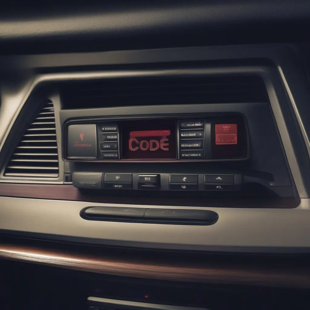 Chrysler Radio Display Showing &quot;CODE&quot;