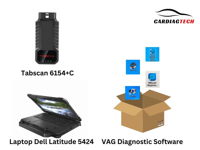 VAG Software+ Tabscan 6154+C+ Laptop Dell 5424