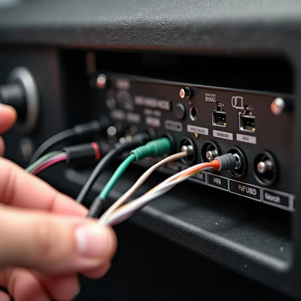 Connecting the XM radio receiver