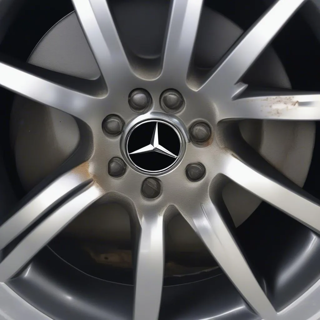 Cracked Mercedes Rim