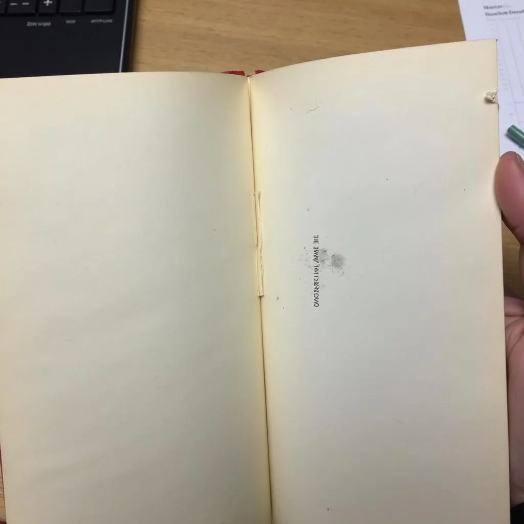 Damaged Book from Tag Removal