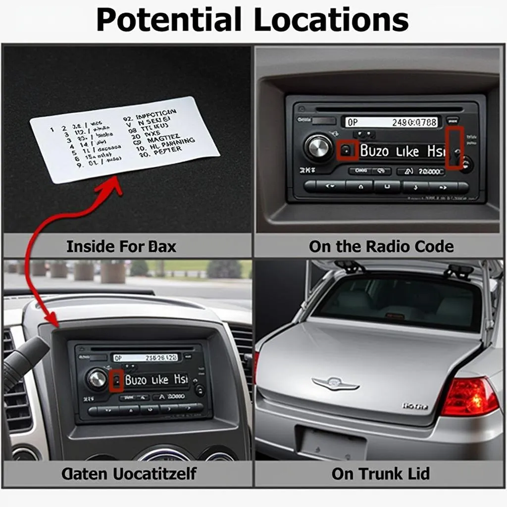 Dodge Radio Code Locations