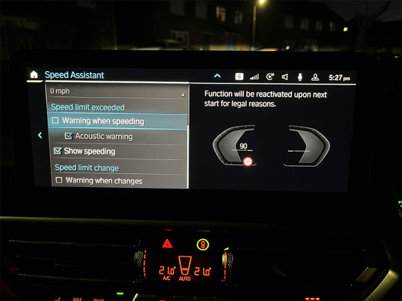 Fix BMW Speed Limit Warning – Online Service