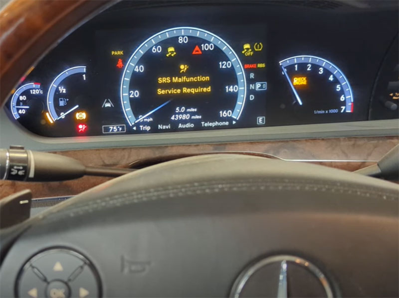 Fix Mercedes-Benz SRS Airbag Warning Sensor – Remote Reset & Repair Service