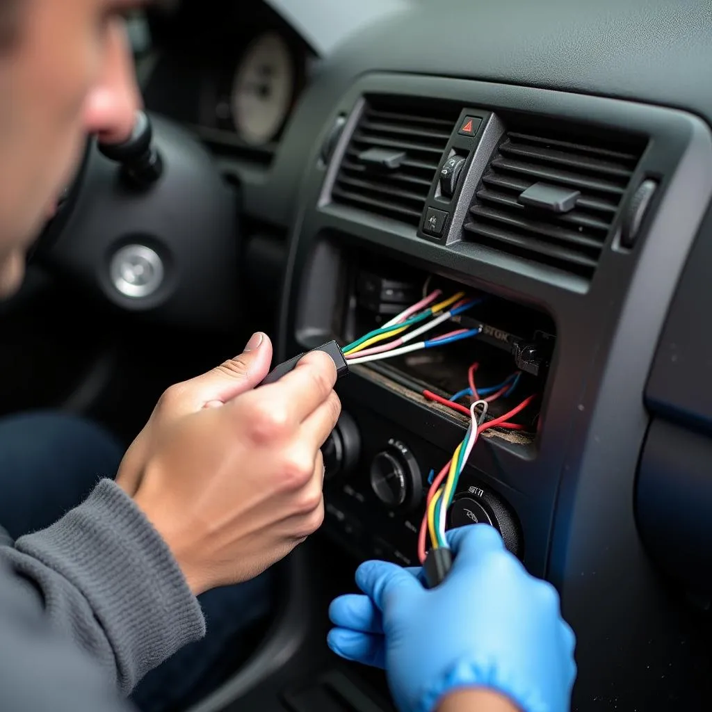 Repairing Damaged Wires in a Sony Car Radio Wiring Harness