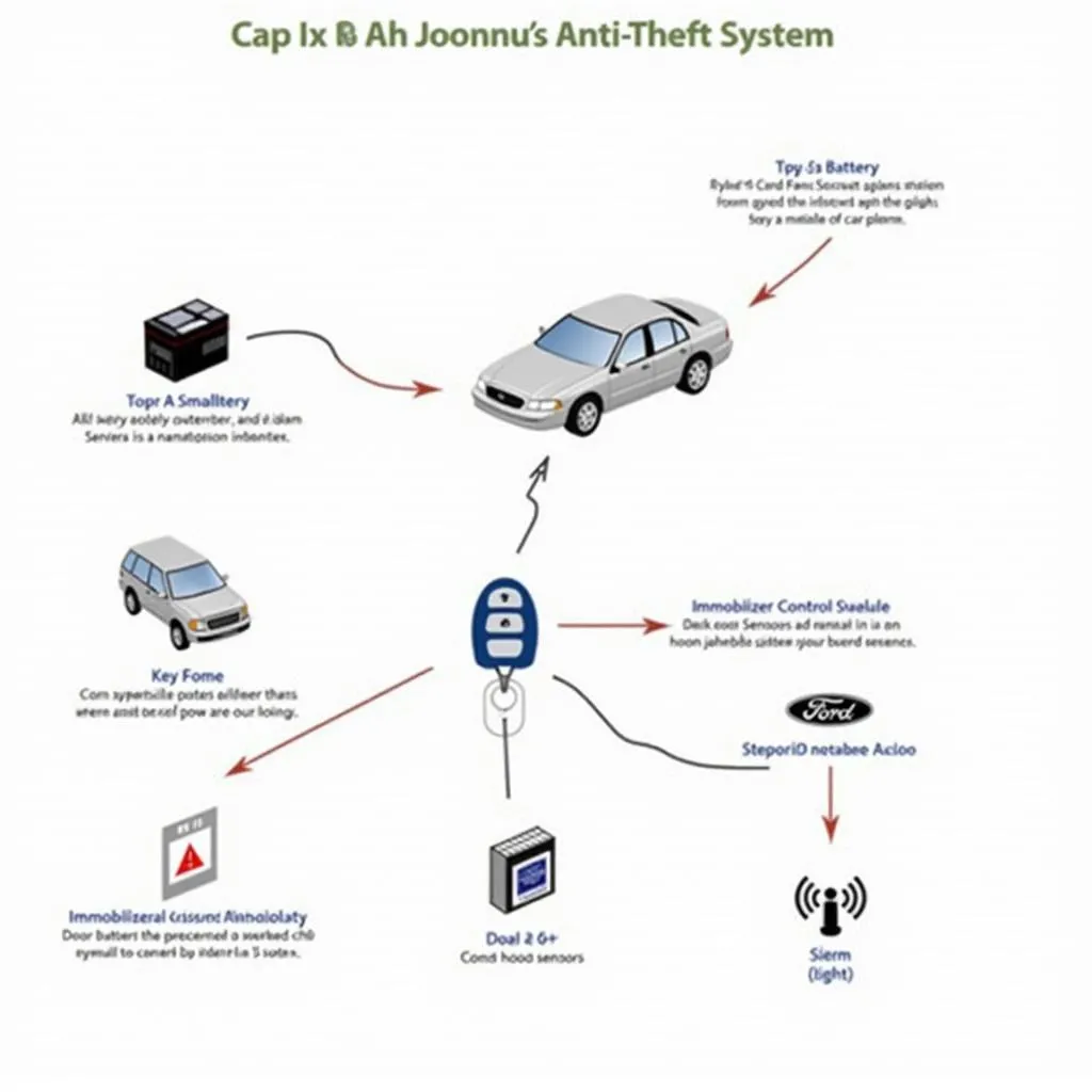 Ford Anti-theft System Components Diagram