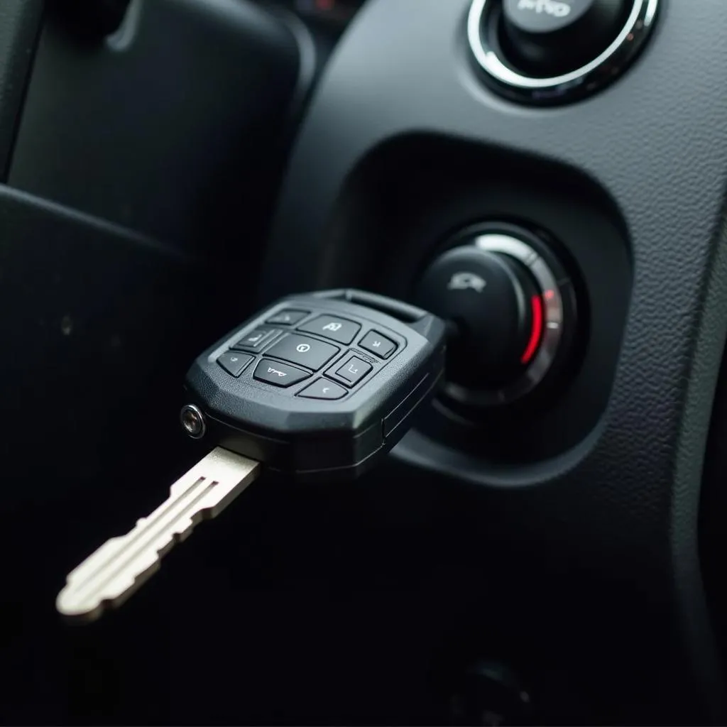 Car Key in Ignition