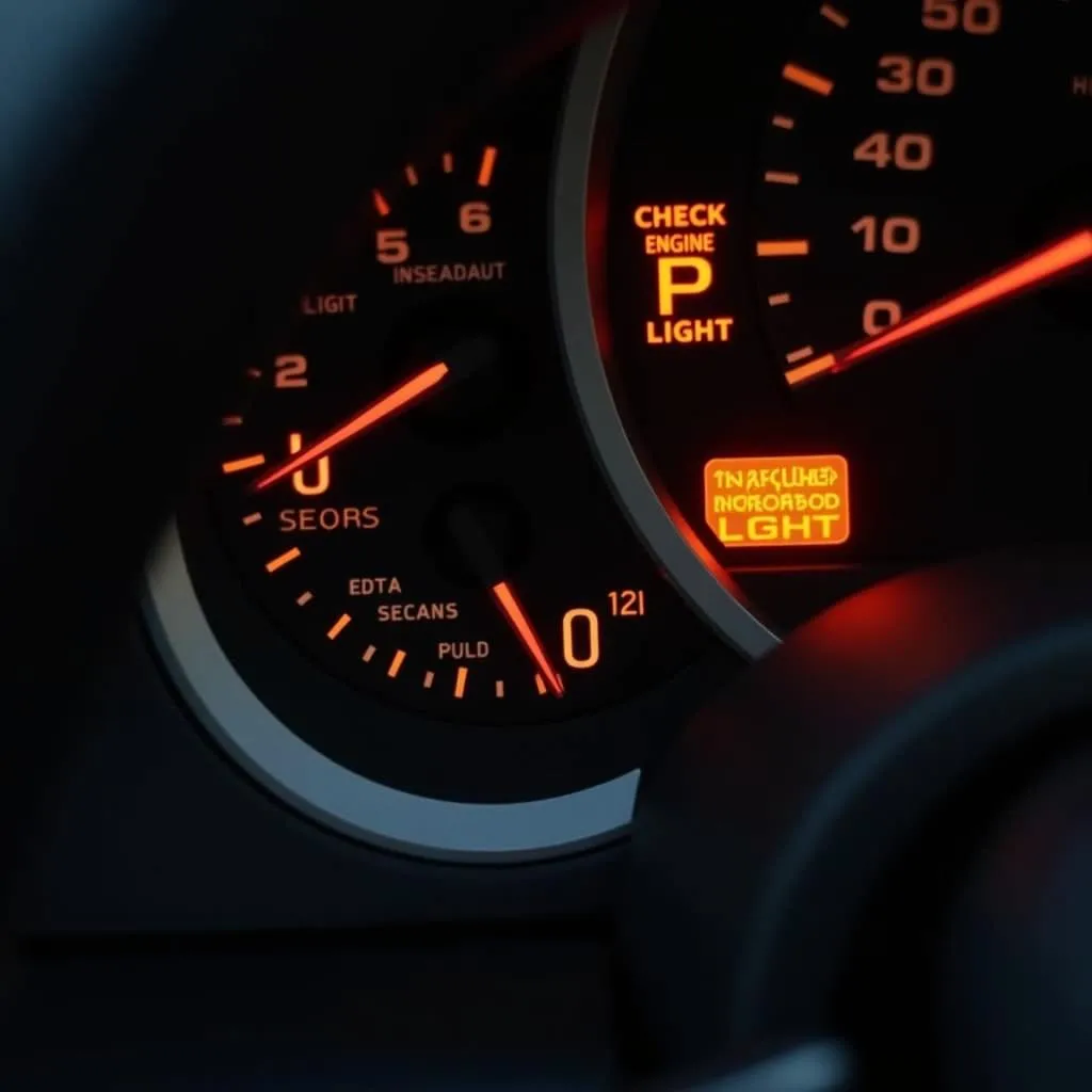 Honda Accord dashboard with warning lights illuminated