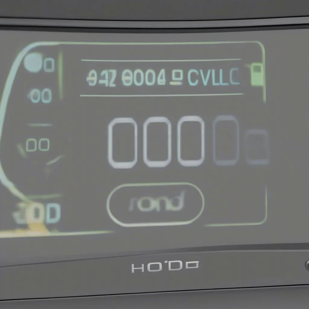 Honda Civic Radio Display