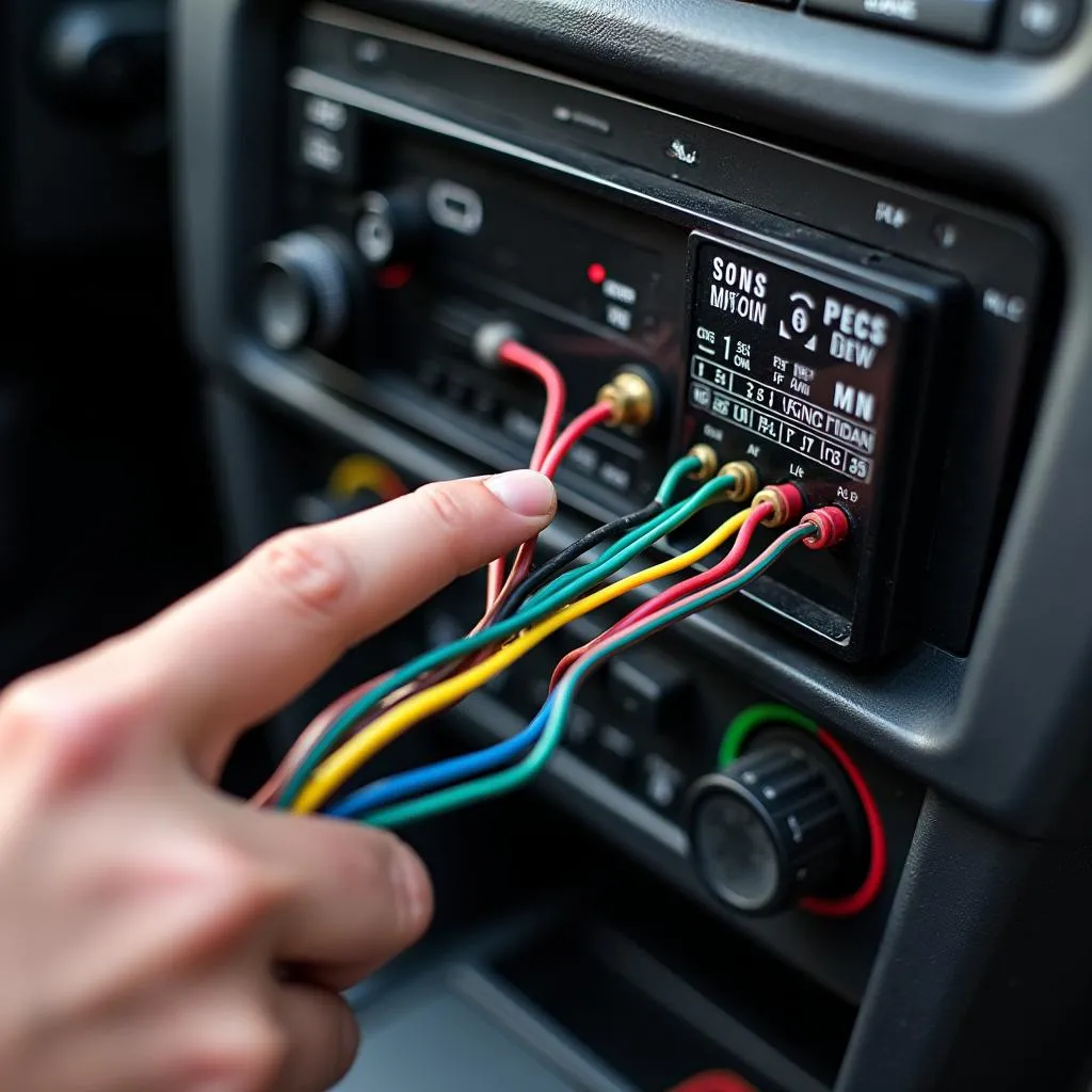 Car radio wiring diagram