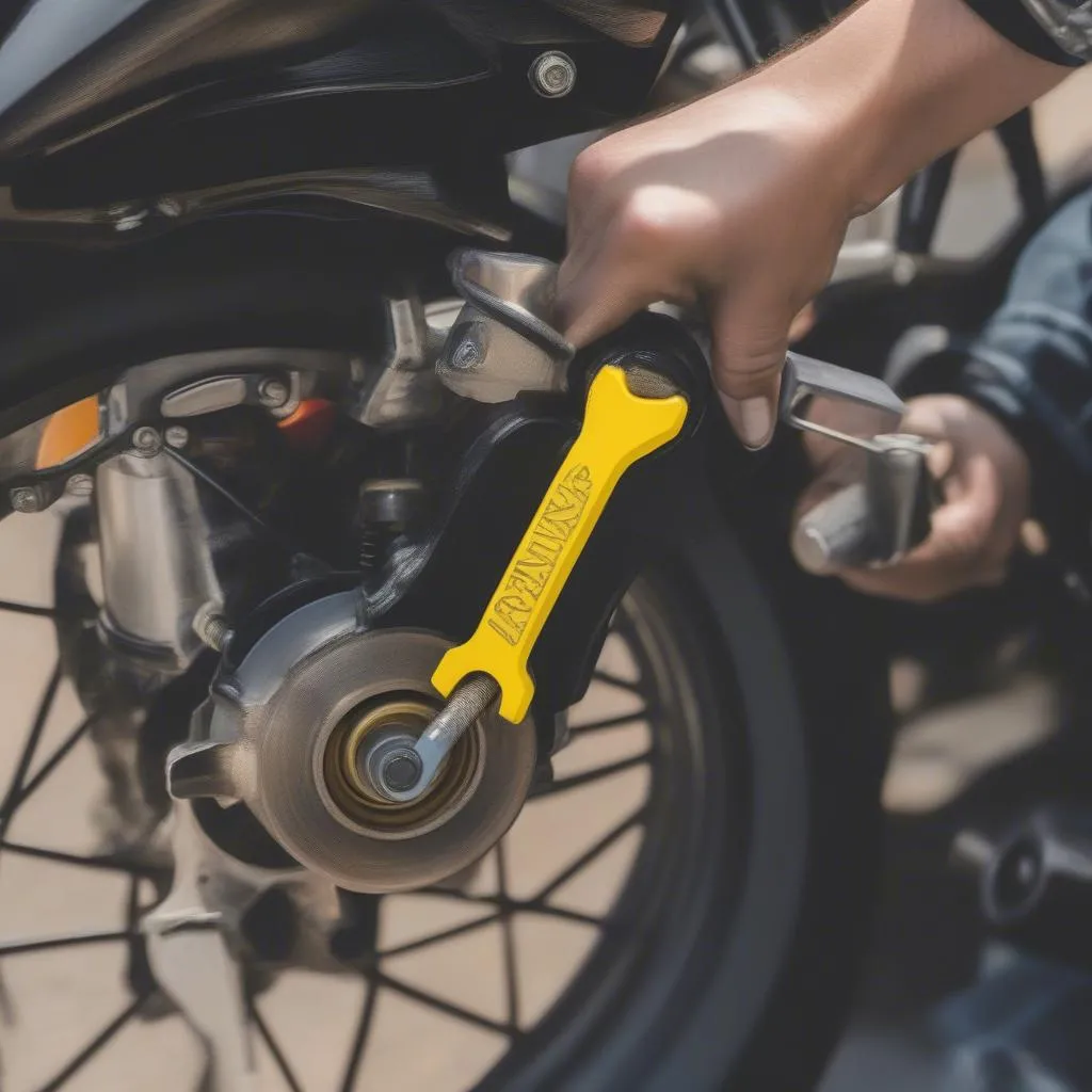 Motorcycle Disc Lock Installation